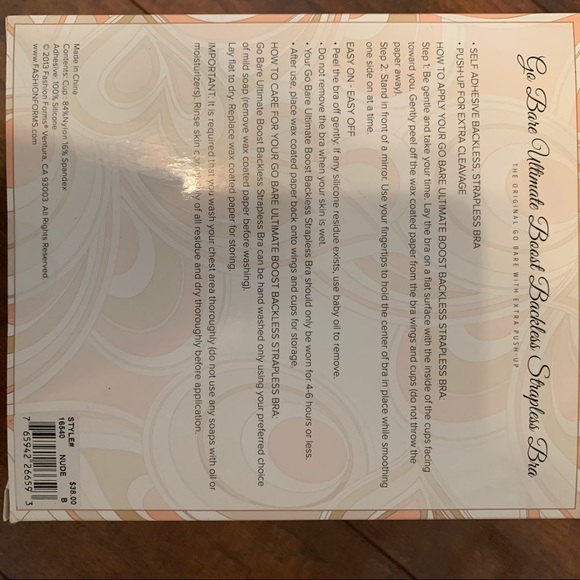 Bra backless strapless any B - Picture 3 of 4